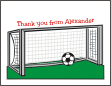 Soccer 2 Thank You Card