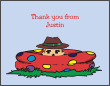 Spy Pool Party Thank You Card