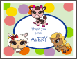 Tiny Pet Shop Thank You Card