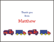 Trucks Thank You Card