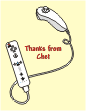 Wii Remote Gaming Party Thank You Card