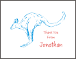 Zoo Animals Thank You Card