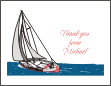 Sailboat Thank You Note Cards