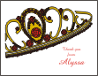 Tilted Tiara Note Cards