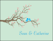 Cherry Blossoms Anniversary Note Card