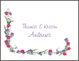 Floral Drape - Purple Anniversary Note Card