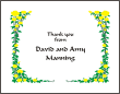 Rose Trellis - Yellow Anniversary Note Card