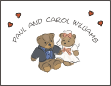Wedding Teddies Anniversary Note Card