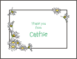 Daisies Bridal Shower Note Card