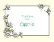 Daisies Ivory Border Note Card