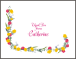 Floral Drape, Yellow Bridal Shower Note Card