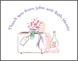 Honeymoon Bridal Shower Note Card