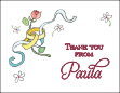Rings with Ribbon Bridal Shower Note Card