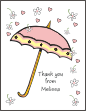 Rings with Ribbon Bridal Shower Note Card