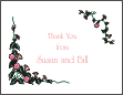 Morning Glories Pink Engagement Note Card