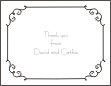 Scrollwork Engagement Note Card