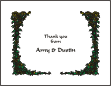 Rose Trellis - Yellow Engagement Note Card
