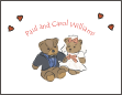 Wedding Teddies Engagement Note Card