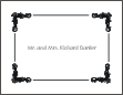 Fancy Corners 8 Note Cards
