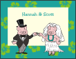 Pig Pickin Luau Bride and Groom Note Card
