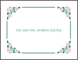 Fancy Corners Glories Informal Wedding Note Card