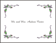 Fancy Corners 1 Informal Wedding Note Card
