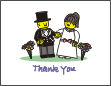 Lego Couple Informal Wedding Note Card