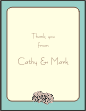 Sea Scallop Shells Note Card