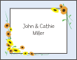 Sunflowers Informal Wedding Note Card