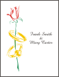 Rose and Rings 1 Note Cards