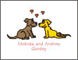 Doggie Love Tied the Knot Note Card