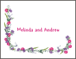 Floral Drape - Purple Tied the Knot Note Card