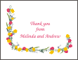 Floral Drape - Yellow Tied the Knot Note Card
