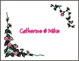 Morning Glories Pink Tied the Knot Note Card