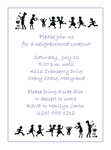 Cookout July Fourth Party invitation