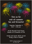 Fireworks Party Invitation