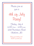 4th of July Party Invitation