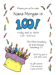 100th Birthday Invitation