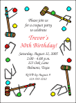 Croquet Birthday Invitation
