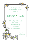 Daisies Birthday Invitation