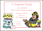 Fireman Birthday Invitation