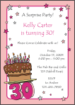 Fun Numbers 30 Party Invitation