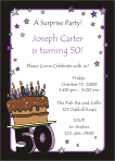 Fun Numbers 50 Party Invitation