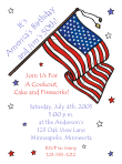 Fourth of July Birthday Invitation