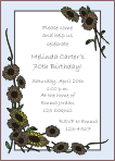 Sunflowers Birthday Invitation