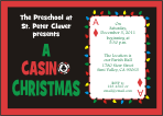 Casino Christmas 2 Party Invitation