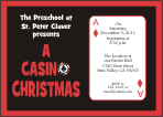 Casino Christmas Party Invitations