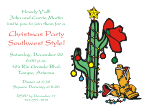Southwestern Christmas Party Invitation