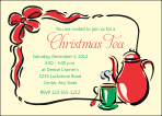 Christmas Tea Party Invitation