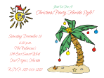 Tropical Christmas Party Invitation